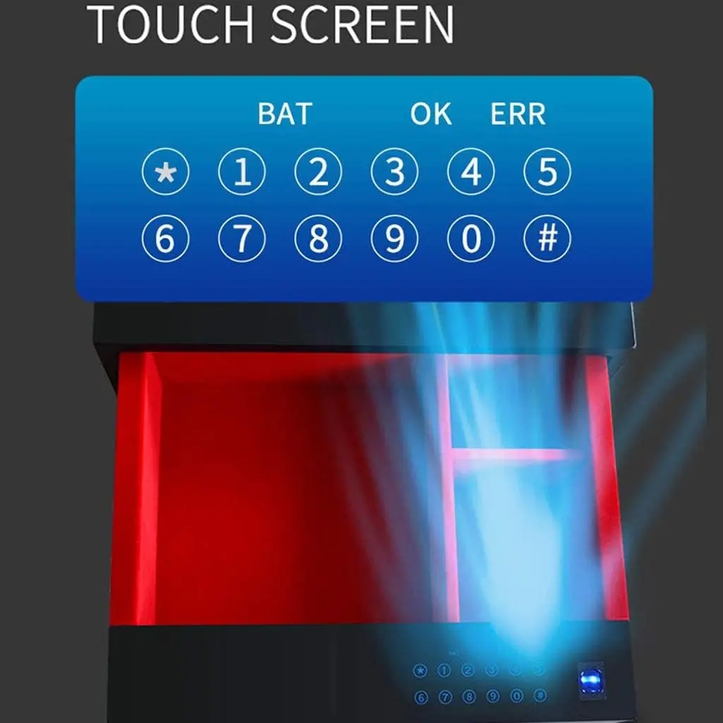 CHINA wholesale custom moq 1 Safe Box Cabinet Safes Household fingerprint lock Small Password Drawer Safe 40cmX15cmX46.4Cm