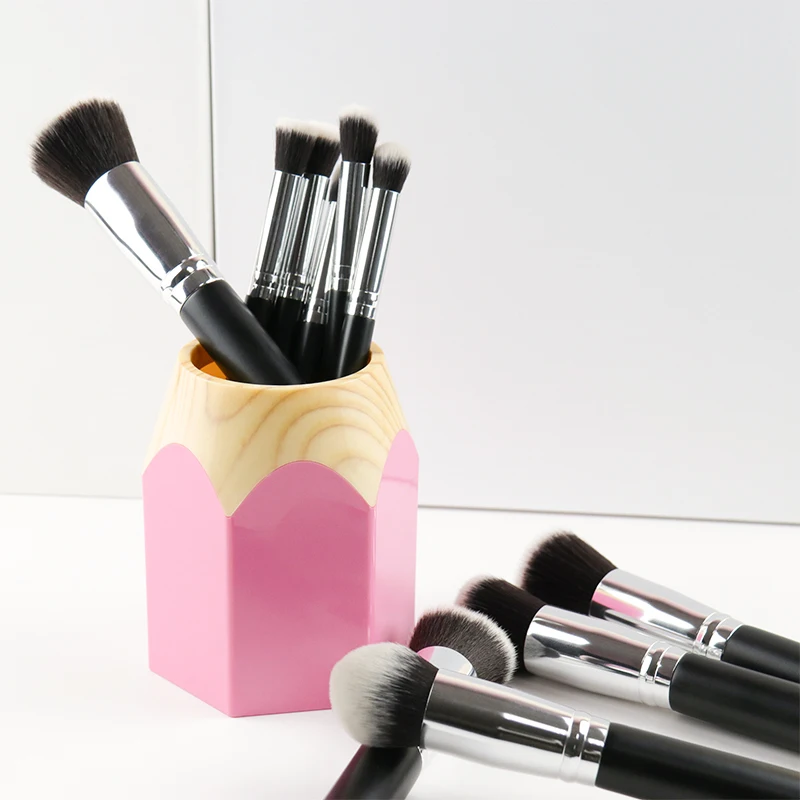 2021 Amazon Hot Selling product 10pcs makeup brush set  Customized logo and  bag vegan makeup brush set