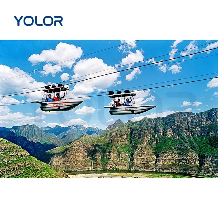 Professional commercial outdoor amusement mountain large playground equipment park adventure animatronic zip line airship