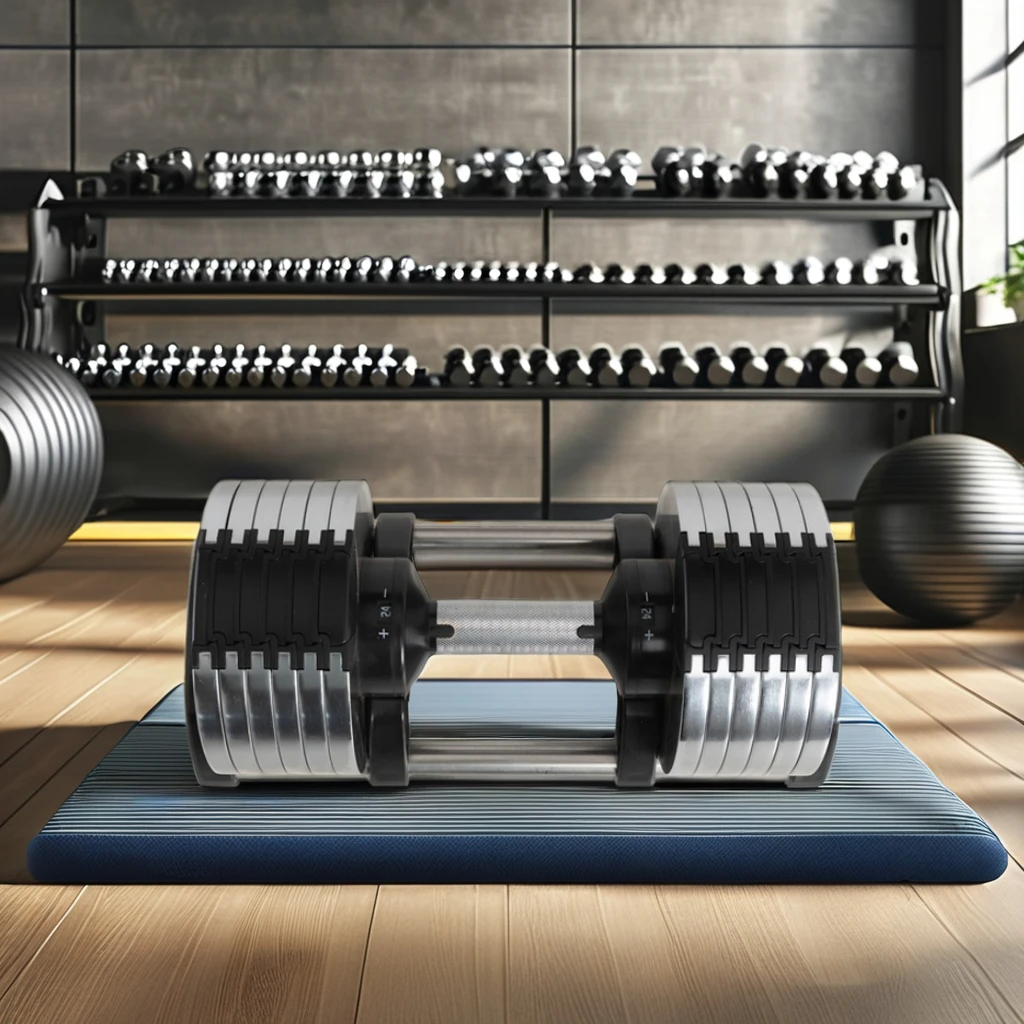 Premium Adjustable Dumbbells Set - Heavy-Duty Rubber and Iron Quick-Lock Barbell for Home Gym and Weight Training