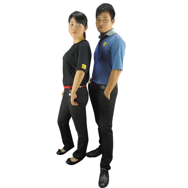 NEW Design ESD smock, Short sleeve, Poly/cotton Anti static Polo T-shirt esd clothing fabric