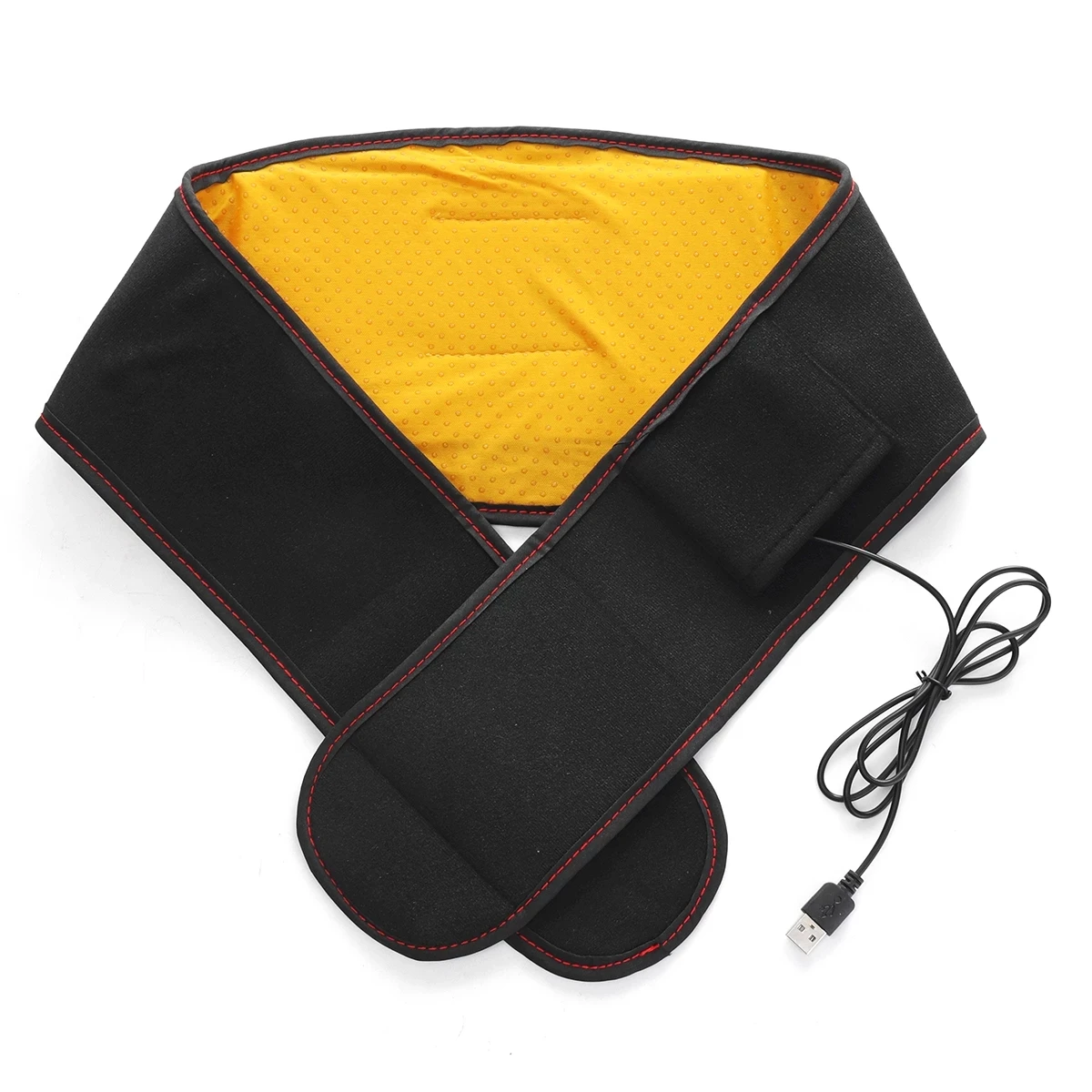 Far infrared USB Electric Heating Waist Belt Massage Band Back Pain Support Brace Heated Belt