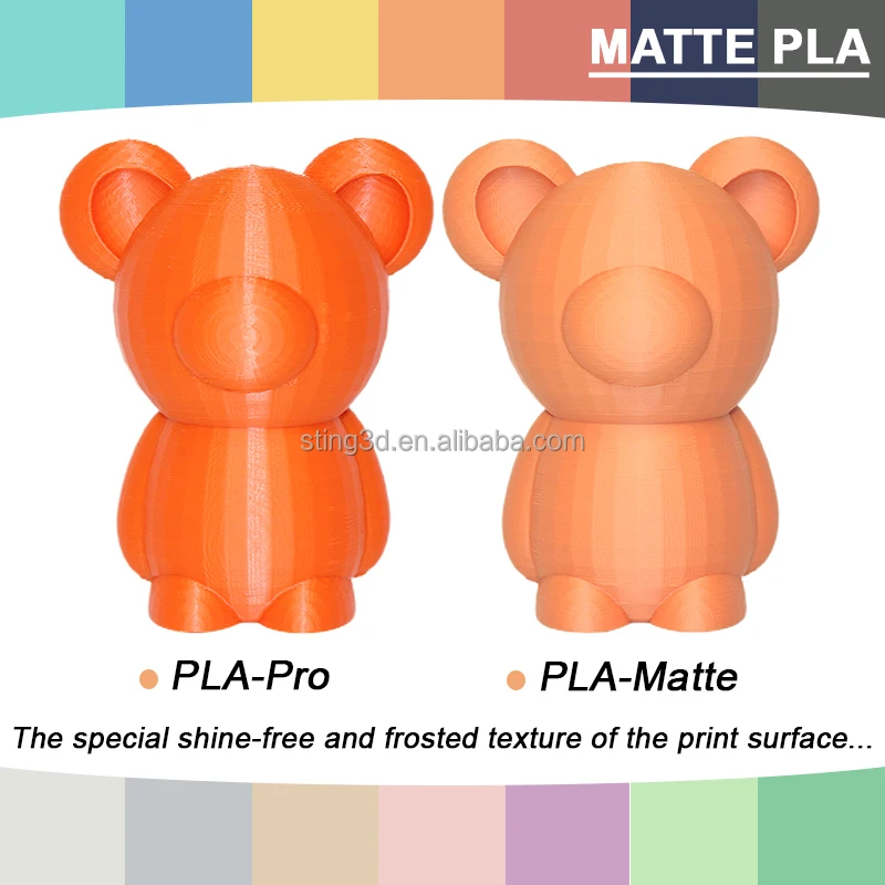 Sting3d PLA matte 3d printing filament PLA 3d printer filament PLA plus filament 175mm filamentos macaron colors for 3d pen