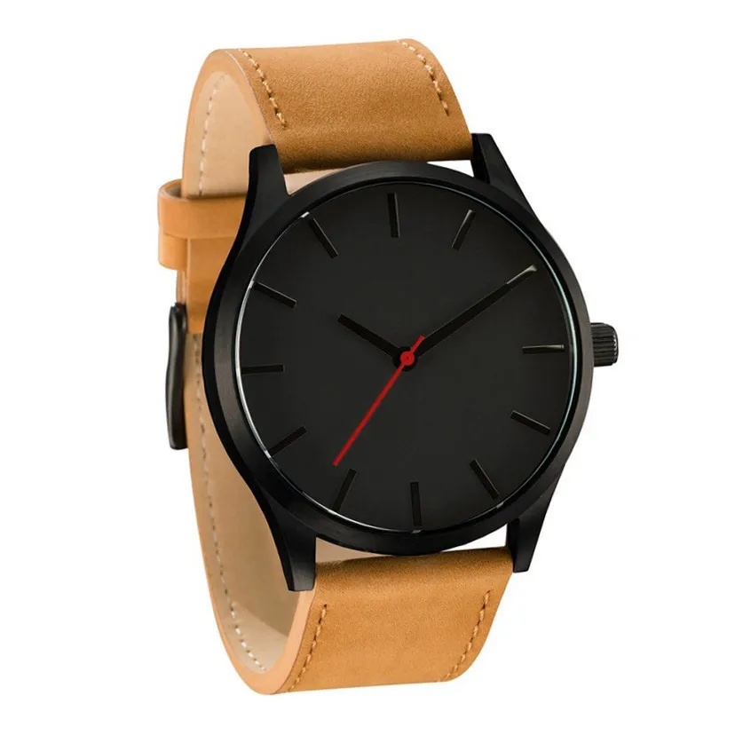 Simple Watch for Men Leather Band Fashion Sports Wrist watch Factory Direct Man Quartz Watch
