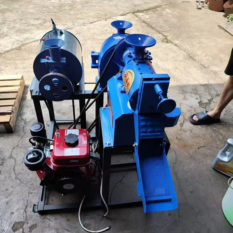 New Diesel Gasoline Engine Grain Flour Mill Paddy Wheat Peeling Rice Mill Grain Crushing Husking Milling Combination Machine