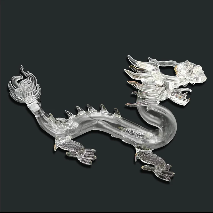 Handmade Blown Borosilicate creative animal dragon-shaped wine decanter bottle