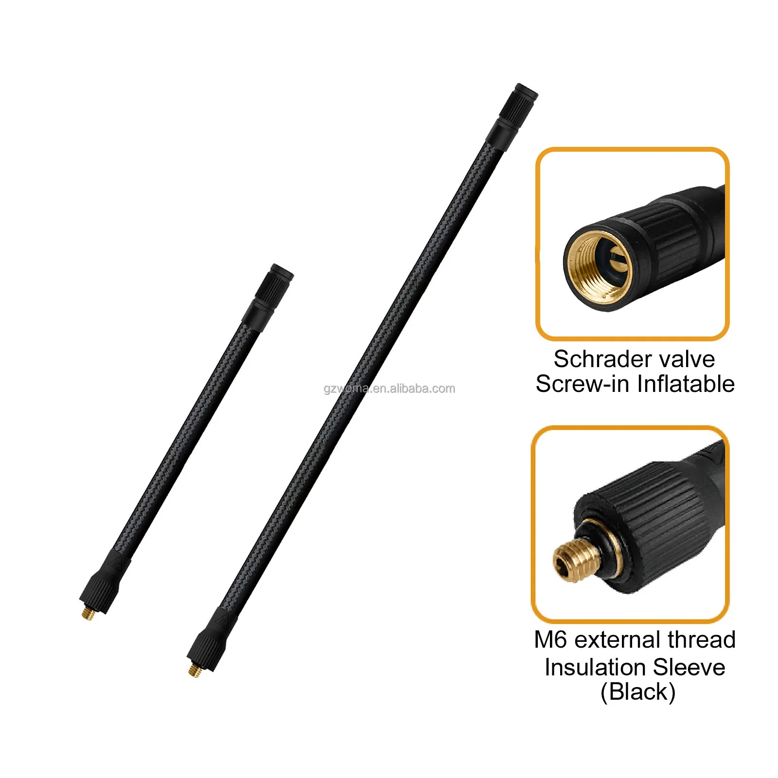 Top Rated 50cm Portable Nylon Flexible Airline Hose for car