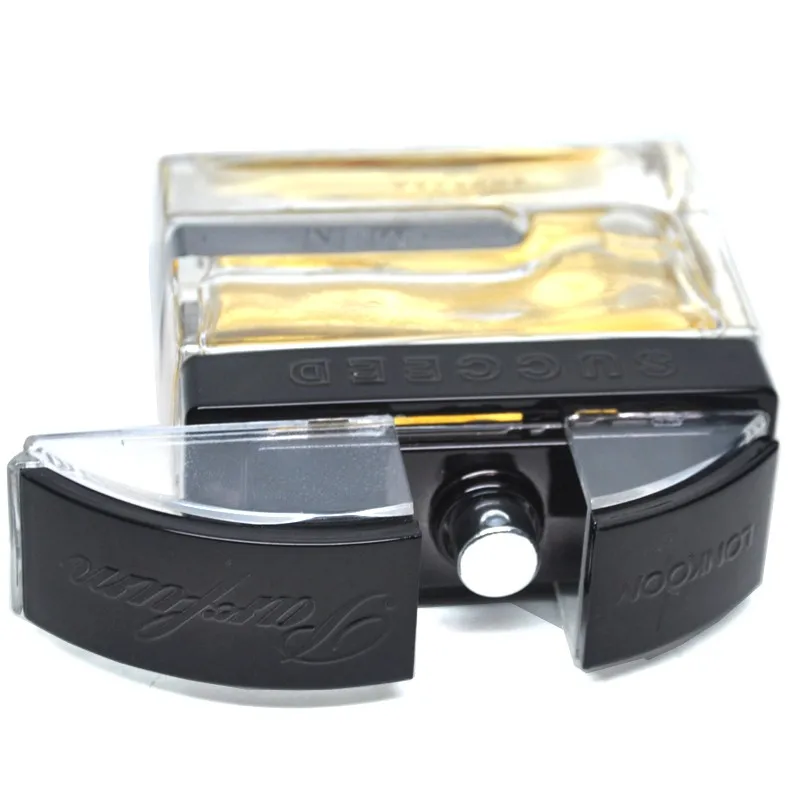 EDT men perfume of custom brand square perfume bottle packing with metal tin box Arabic style parfum spray