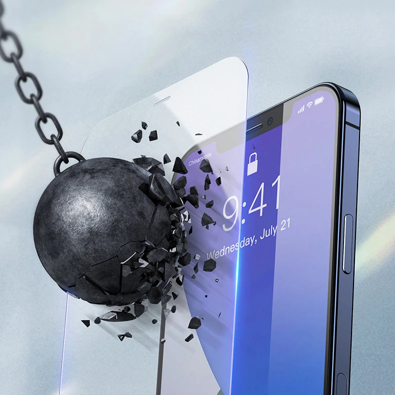  2.5D закаленное стекло с полным покрытием для iPhone 12 Pro Max защиты экрана телефона