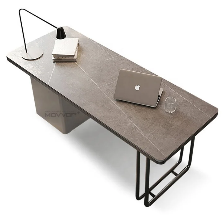 Light luxury modern minimalist Italian home office desk for home office
