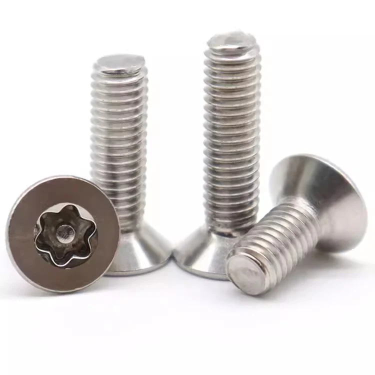 M3 M4 M5 M6 M8 M10 Stainless Steel flat head Anti-theft Tamper Proof Pin Torx Screws
