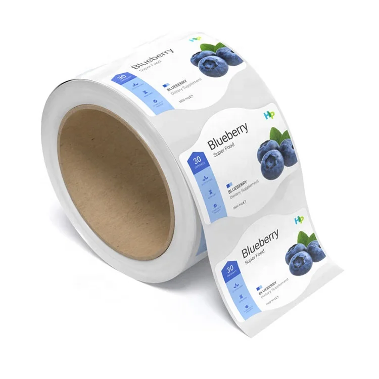 Customized Self Adhesive Waterproof Garment Bottle Clothing BOPP PP PVC PE Plastic Roll Sticker Label Printing