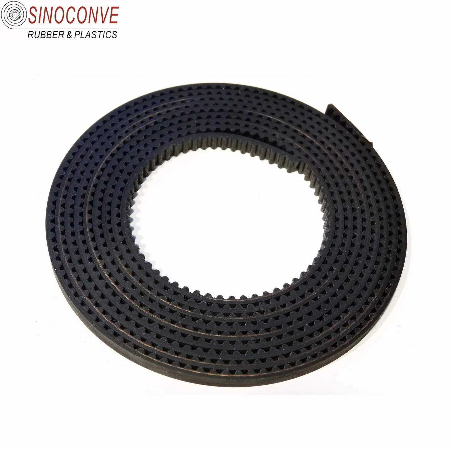 Open Black Color 20mm Rubber Timing Belt for Conveyor