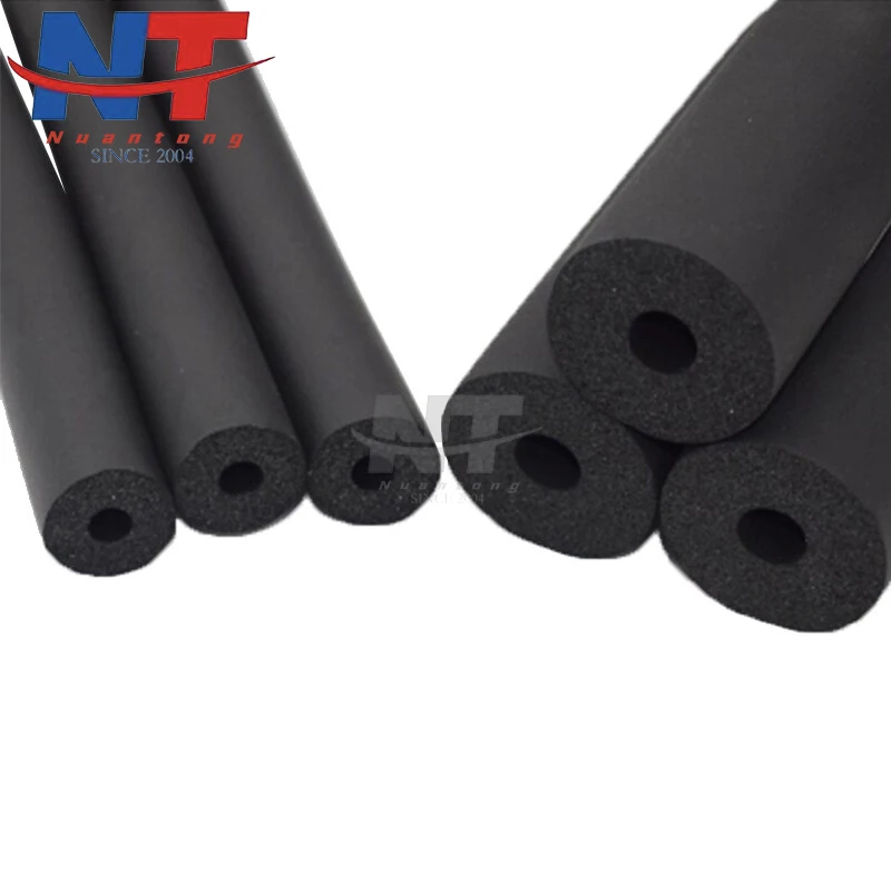 Flexible rubber foam pipe insulation