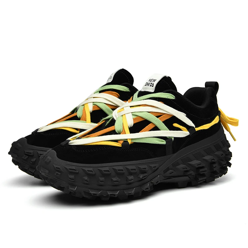 Fashion Customized New Style Casual Shoes Elastic Air Cushioned Running Shoes Men Running Retro Sneakers
