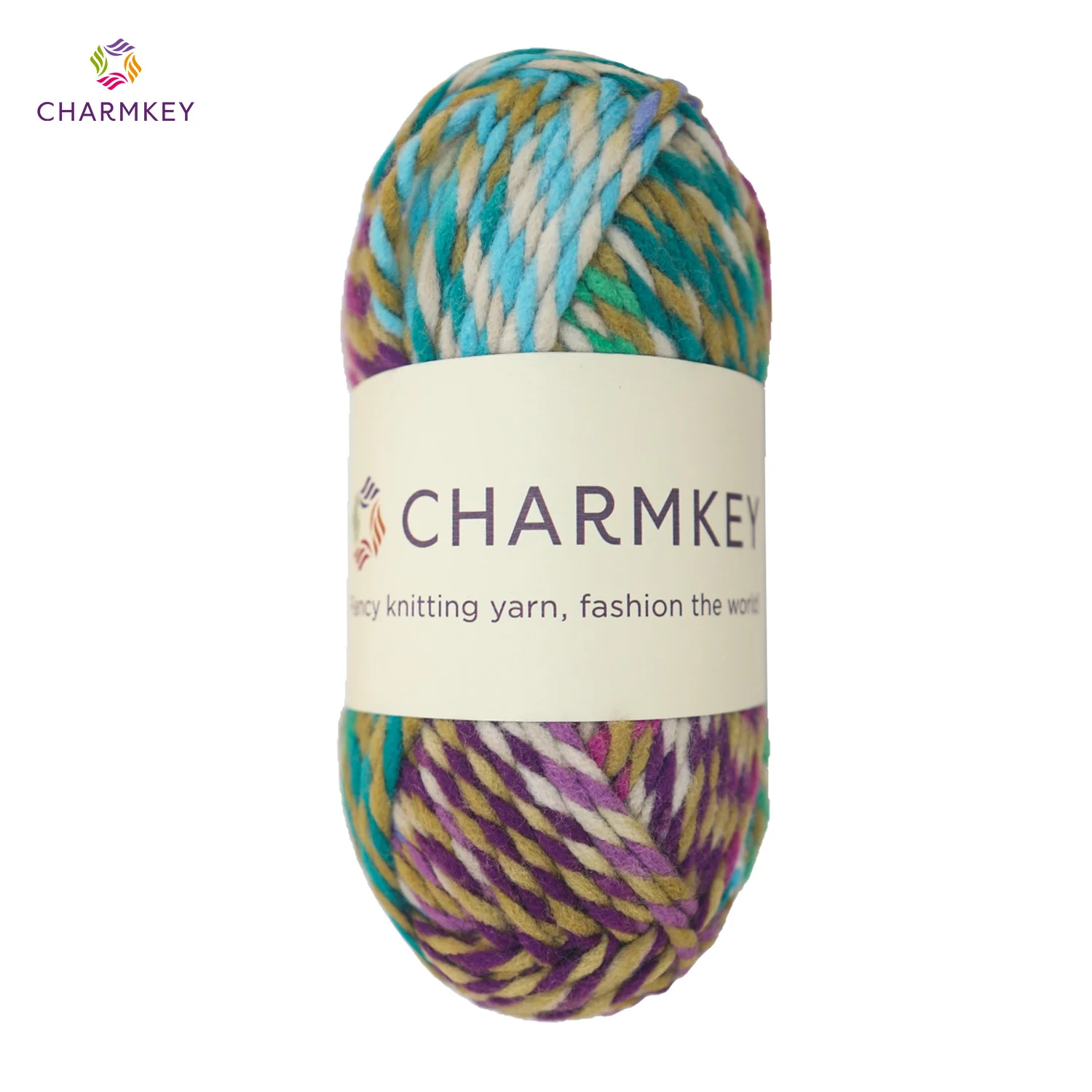 Charmkey High Quality Wholesale 100g Fancy Hand Knitting Acrylic Yarn for Making Sweaters and Hats