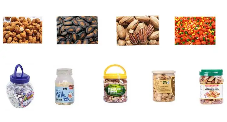 Automatic granule jars filling machines oil filling packing machine