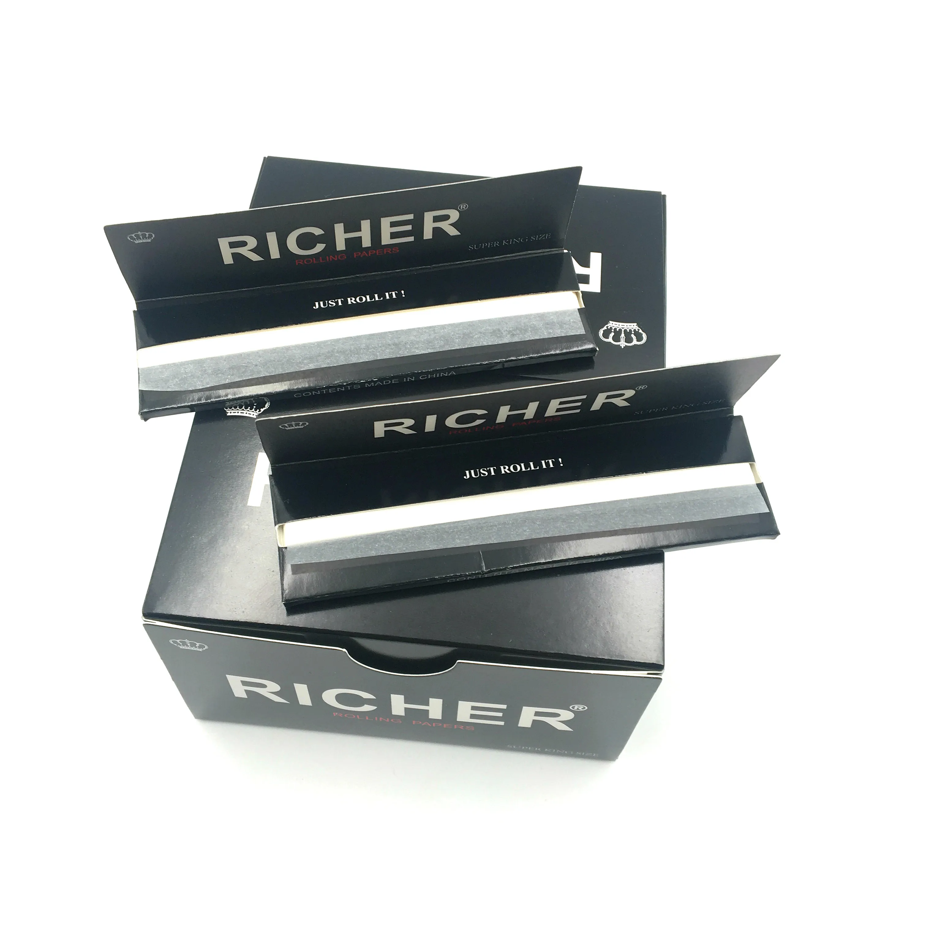 Black Classic cigarette smoking rolling paper custom package available