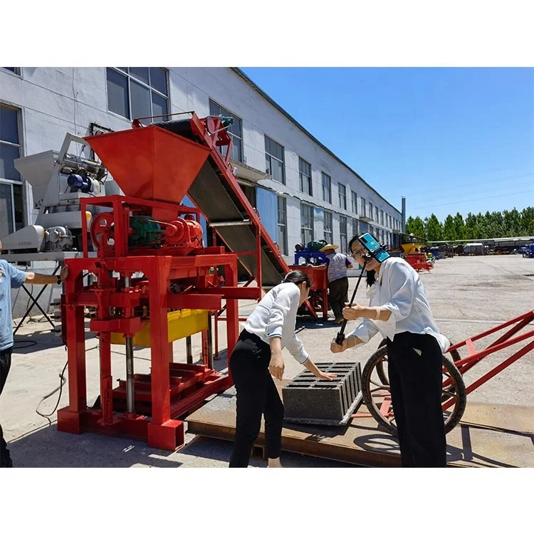 QTJ4-35 factory direct supply concrete full-auto brick making machine cement block molding machine low price for sale