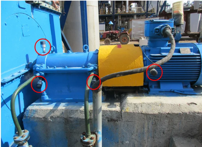 China wireless piezoelectric vibration sensor for cement machine monitoring