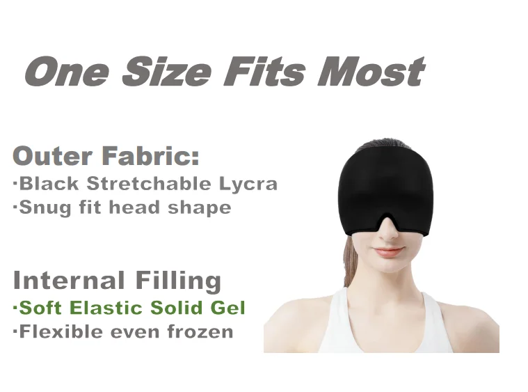 Hot sales Hot Compress Cold Therapy Head Wrap Gel Ice Headache Hat Migraine Relief Cap