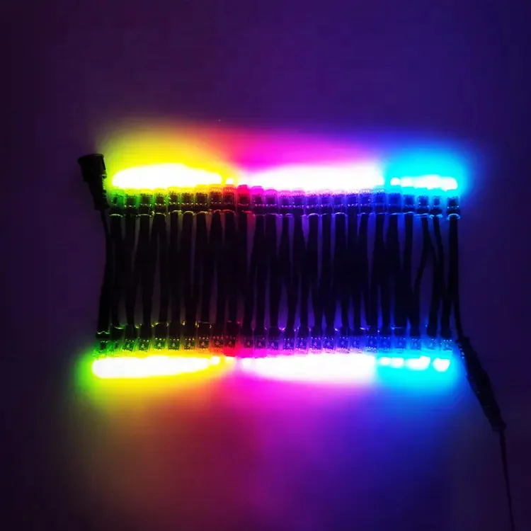 WS2811 IC Addressable RGB 12mm LED String Full Color 12V LED Pixels Module Waterproof IP68 Point Led Smart String Light