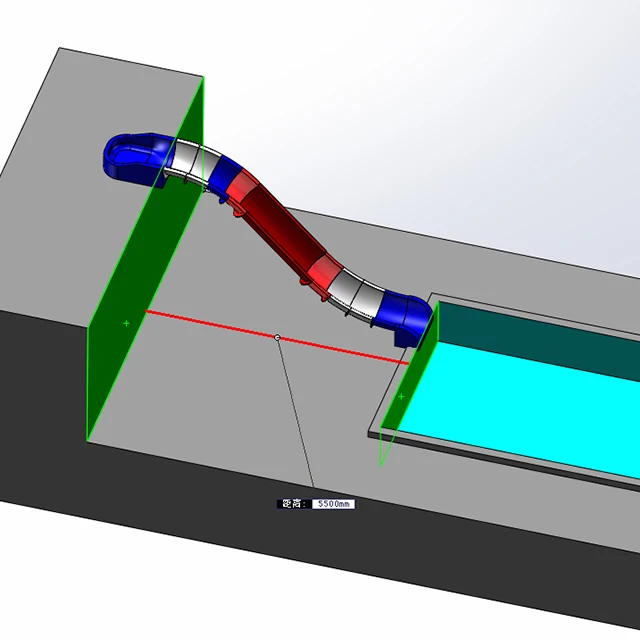 Manufacturing Pool Water Slide for Backyard Swimming Pool /Home Pool