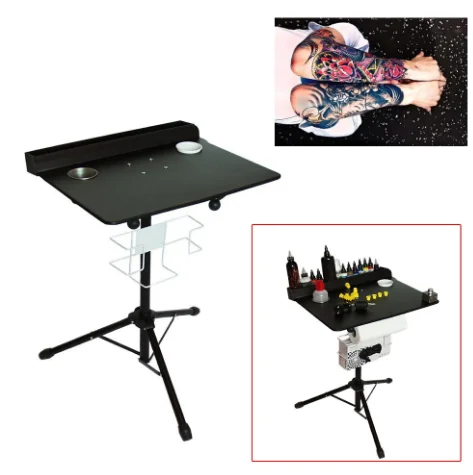 Iman Adjustable Tattoo Work Desk Table Stand Professional Tattoo Station Body Art Tattooing Supply