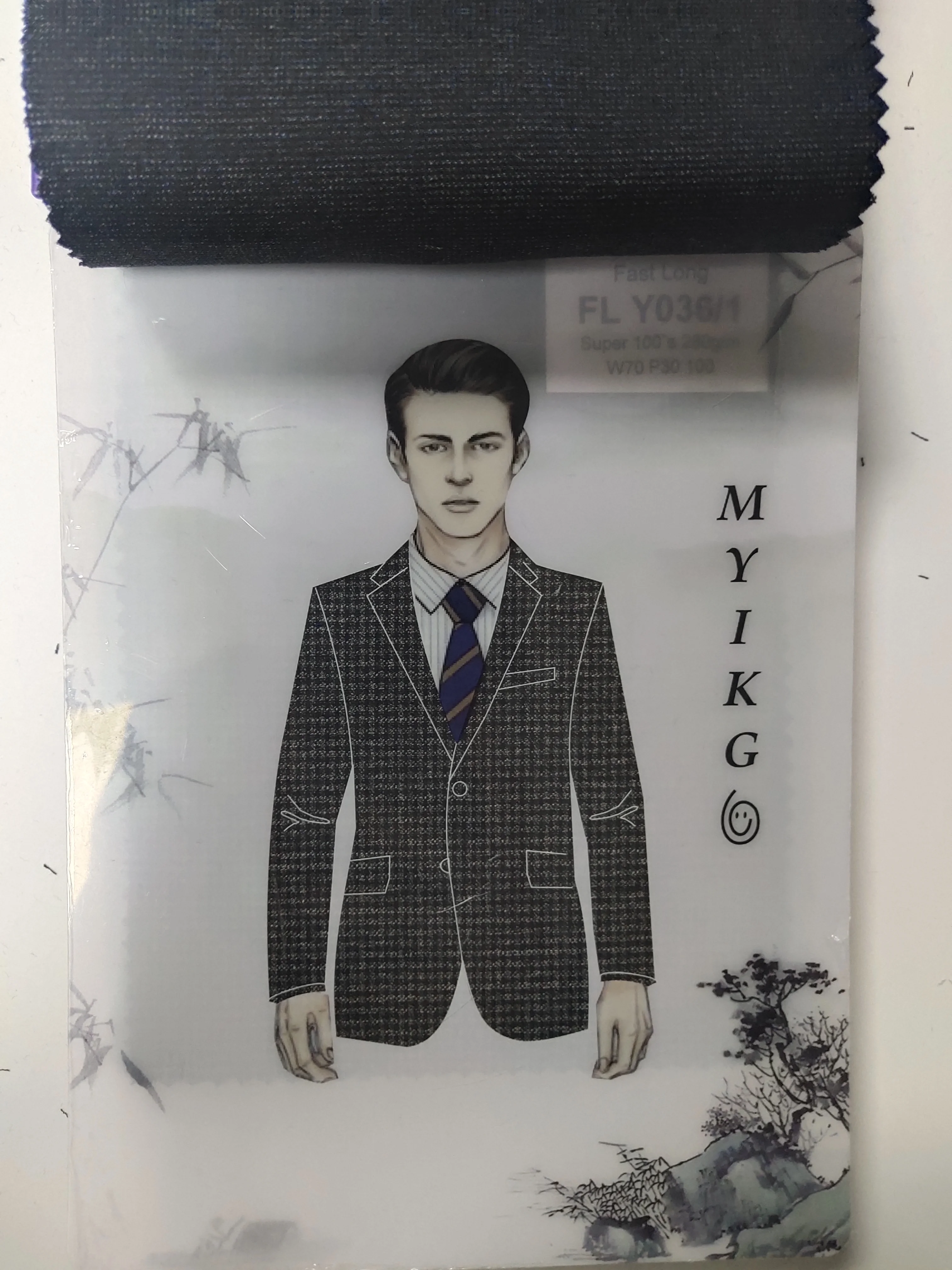 FLY wool70 polyester30 280gsm Мужская австралийская шерстяная ткань, покрытый деловой дорожный светильник, Роскошная ткань для костюма