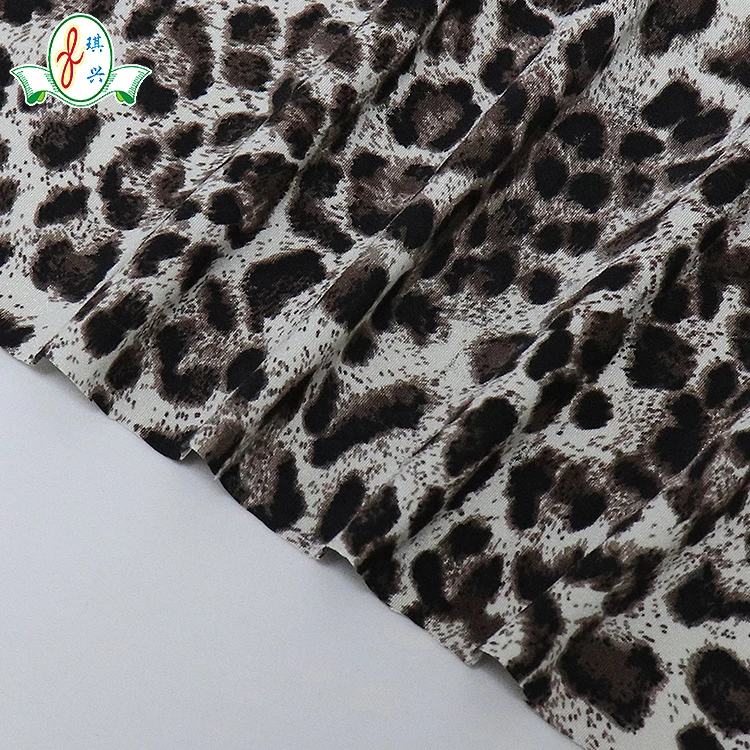 
Lady elastane leopard print breathable Lingerie Fabric 