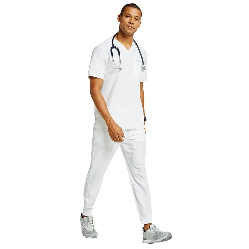 Nursing Scrubs Uniforms Stylish Sets Men Navy Blue Scrub Sets Plus Size Hospital Uniform for Men
