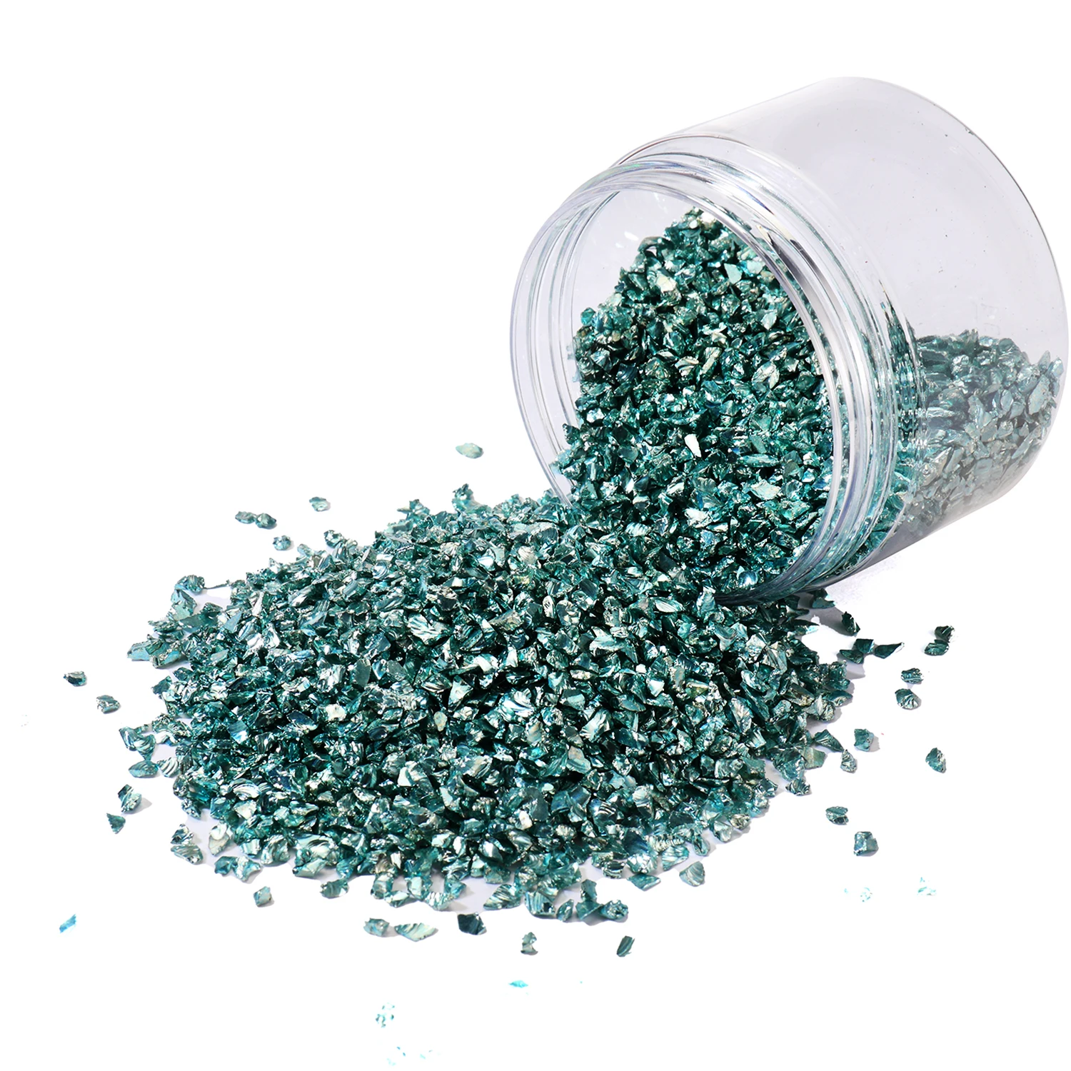 3D дробленое стекло битое металлическое цветное стразы для рукоделия декоративные