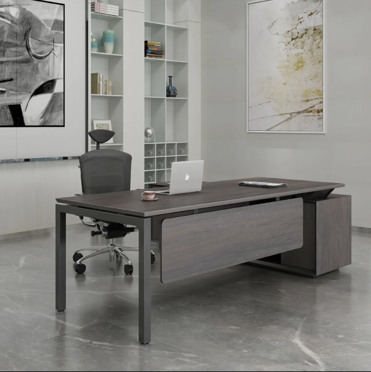 Factory Wholesale Wood Executive Table Office Manager Desk Ceo Boss Table Design