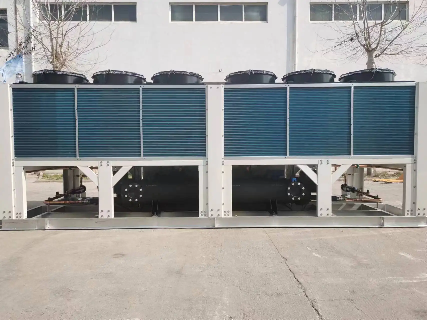 90C High-Temperature Air to Water Monoblock Industrial Air Source Heat Pump  Floor Standing with PLC Core Components