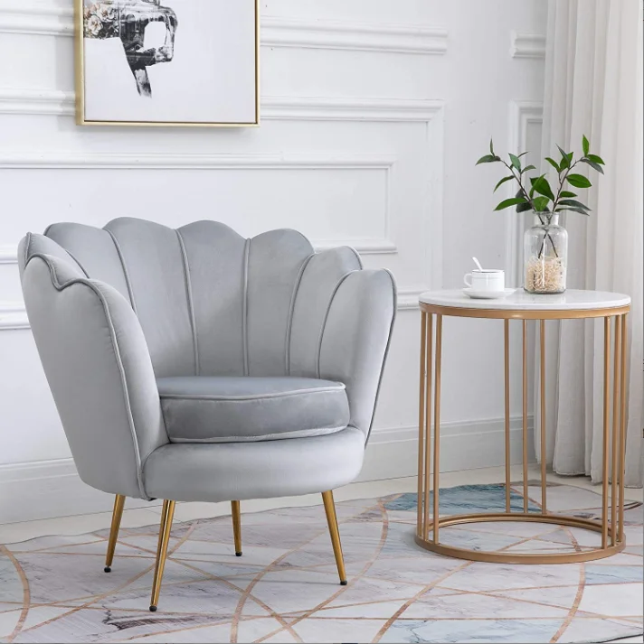 Wholesale Modern Colorful Pink Dinning Chairs Arm Rest Velvet Restaurant Dining Room Chair With Gold Metal Legs