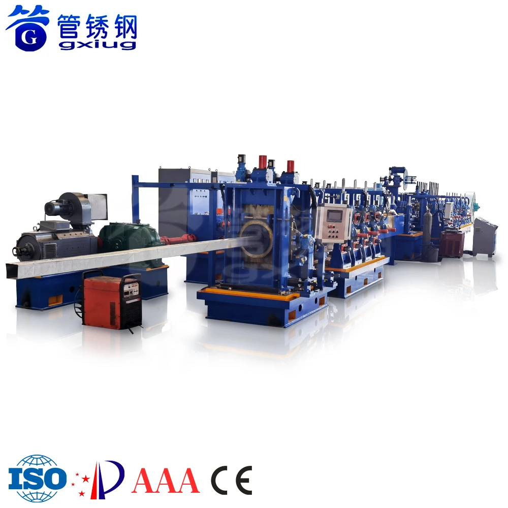 GXG Direct Square Forming Of Carbon Steel Galvanized High Frequency Pipe Welding Machine ERW Tube Mill Without Change Mold