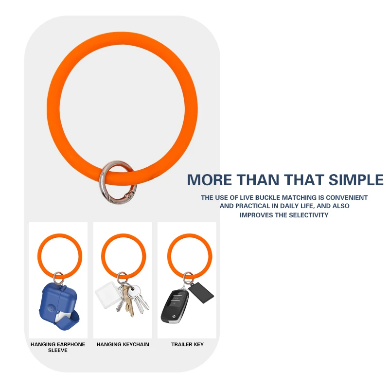 2022 New Design Fashion Phone Case Accessories Silicone Rings For Key and Phone shockproof Anti Loss Convenience