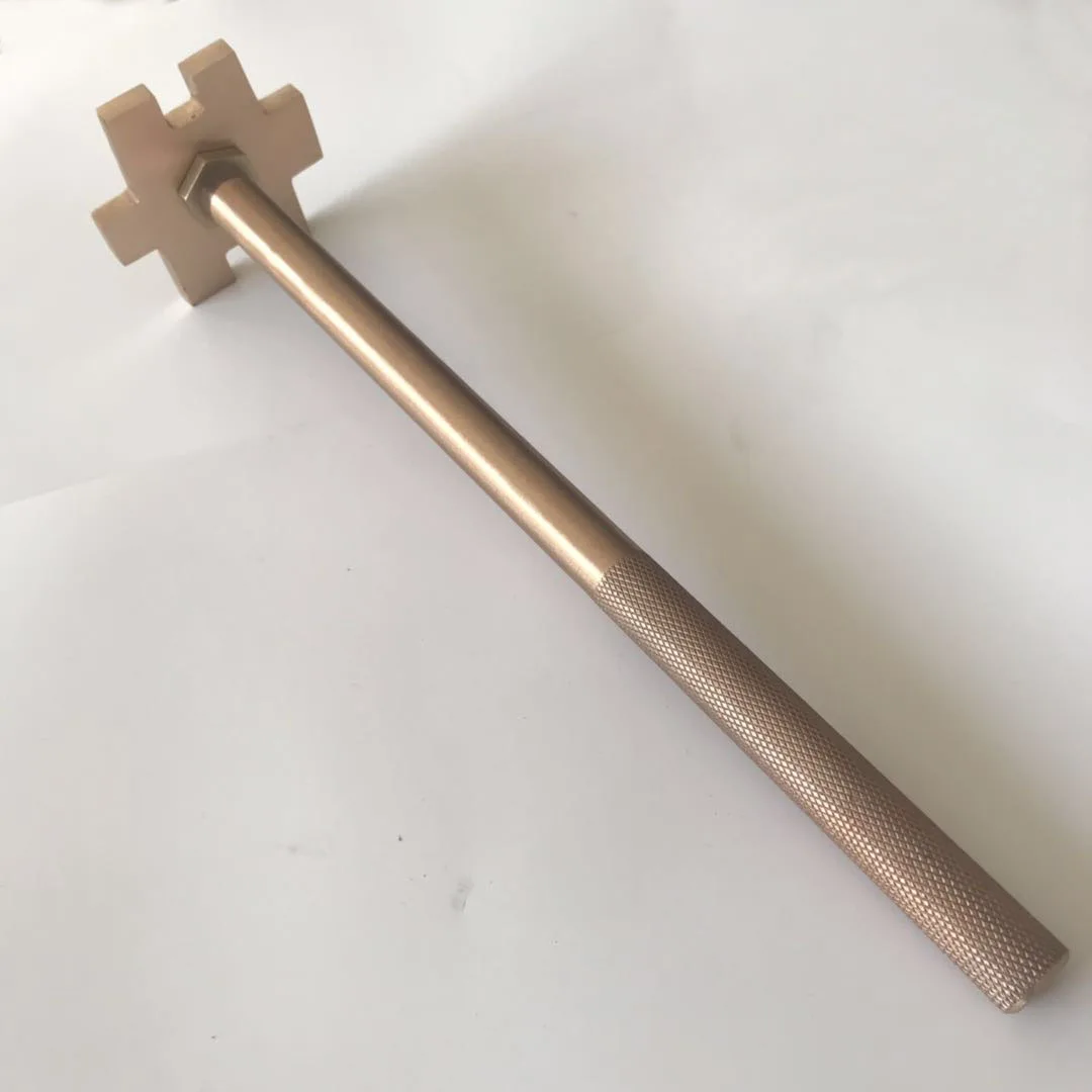 Explosion proof beryllium copper alloy bung wrench