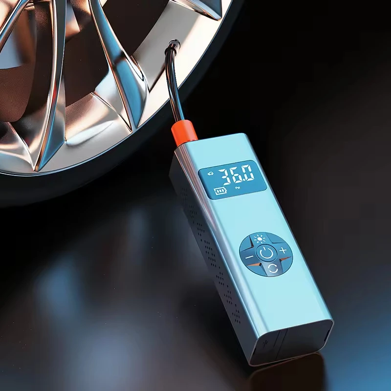 Portable Air Compressor for Car Tires with Wireless Function and Digital Display