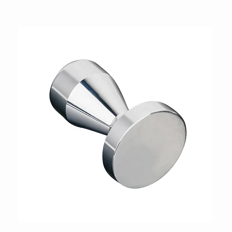 High quality silver stainless steel espresso coffee bean tamper