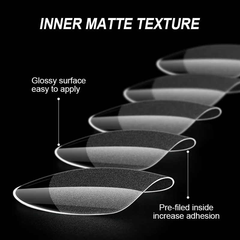 600PCS semi-matte transparent soft gel x artificial nail massage manicure technique full set of almond nails extended DIY
