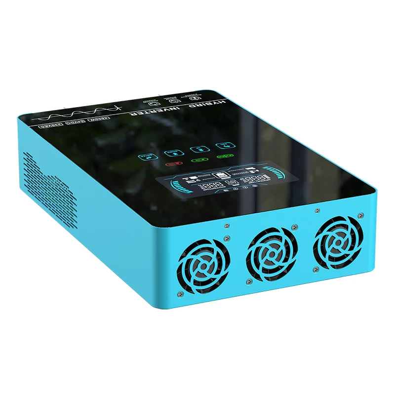 Touch Button 4500W 24VDC 230VAC Pure Sine Wave Inverter with 160A MPPT Solar Charger Controller and Wi-Fi