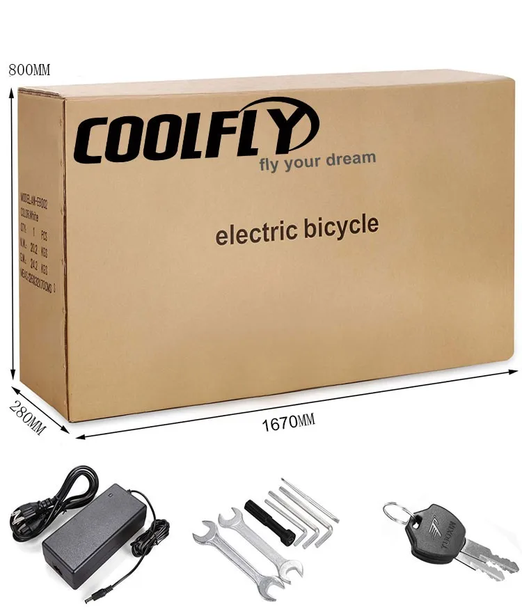 Coolfly Hammer26 26 дюймов ebike Электрический горный велосипед 48 в 750 Вт 1000