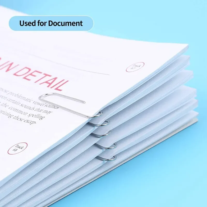 PVC Free Color Coated Paper Clips Office Paper Clamp Paperclips for Office School and Personal Use 600pcs per Package