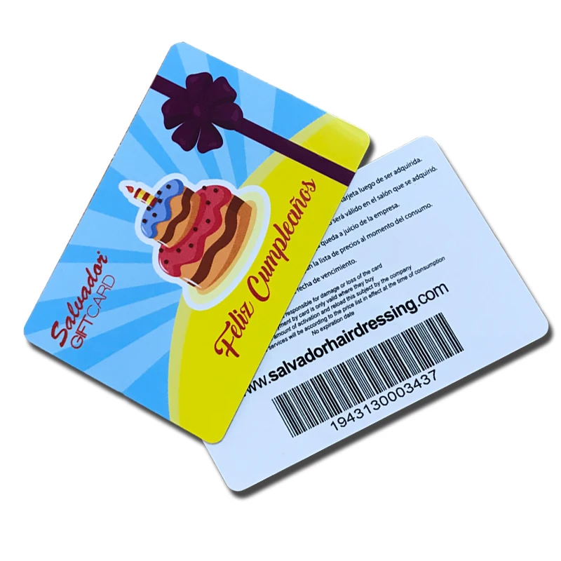 Custom Logo Printing Plastic Customer Discount Card Rfid NFC Customer Loyalty Card With Barcode