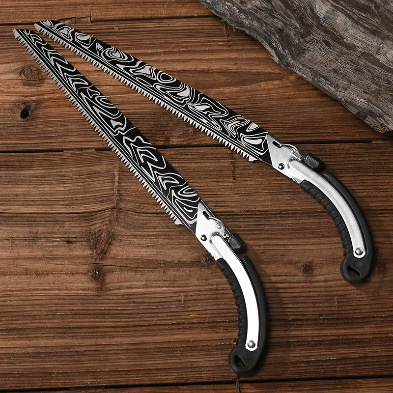 Damascus waist saw pruning saw alternative blade straight saw manual logging saw pruning saw garden saw outdoor hand saw