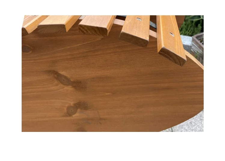 DISHI Swimming Pool Chaise Lounge Wood Outdoor Furniture Sun Lounge Chair Seat Beach Wooden park bench