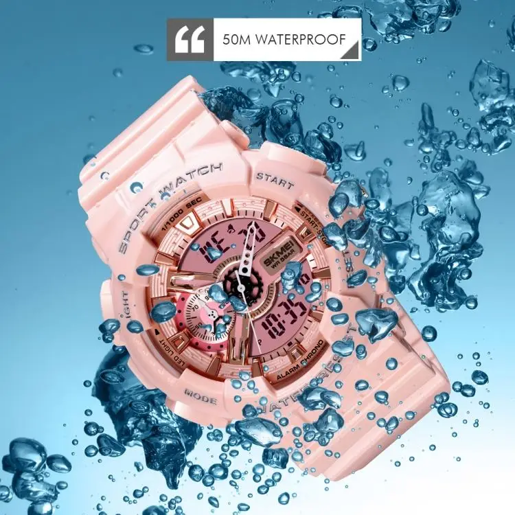 Hot Sale SKMEI 1688 LED Dual Time Digital Display + Pointer Luminous Sports Electronic Watch