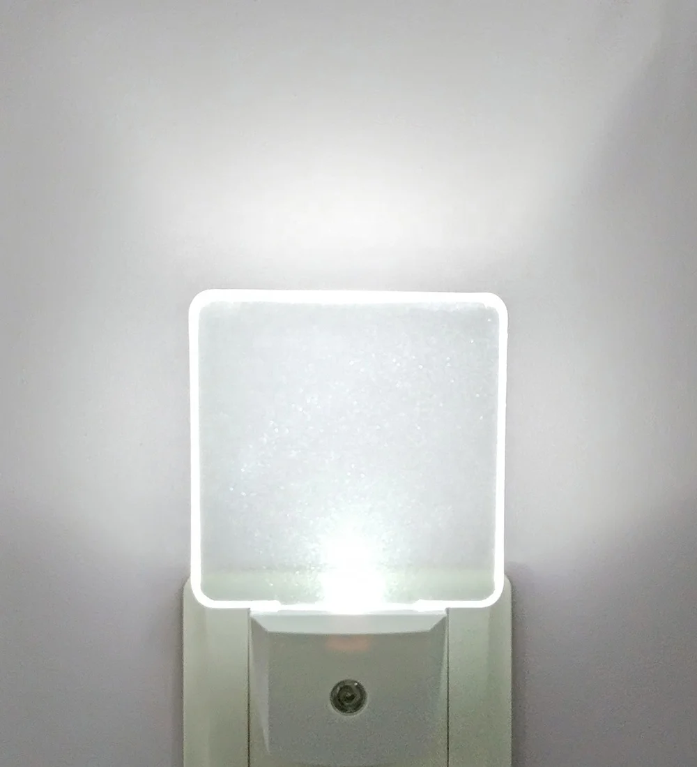 Brightness decorated fashion replacement baby night lights plug in wall sensor night light