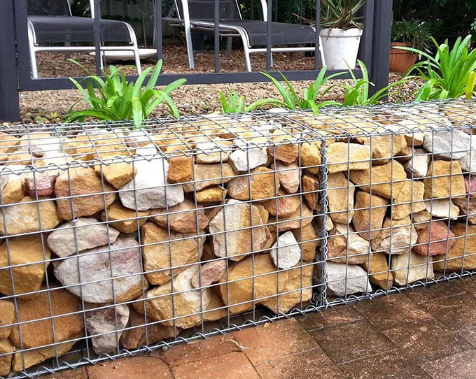 Hot Dip Galvanized Wire Gabion Box Mesh High Temperature Resistant Welded Retaining Wall Wire Mesh Panels